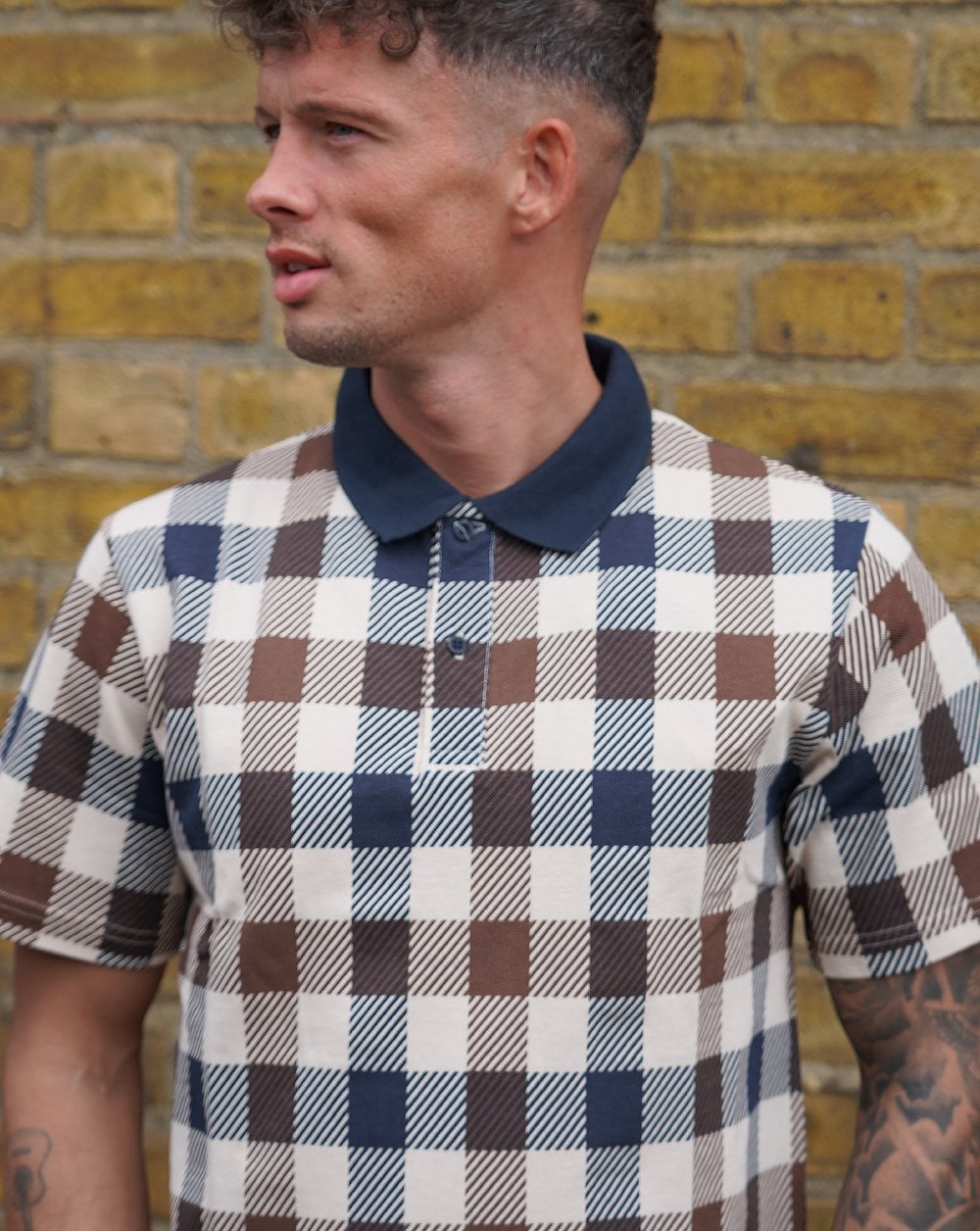 Aquascutum Macro Iconic Polo Shirt Navy