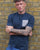 Aquascutum Club Check Pocket T Shirt Navy