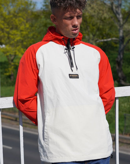 Patrick Overhead Jacket Ecru / Red