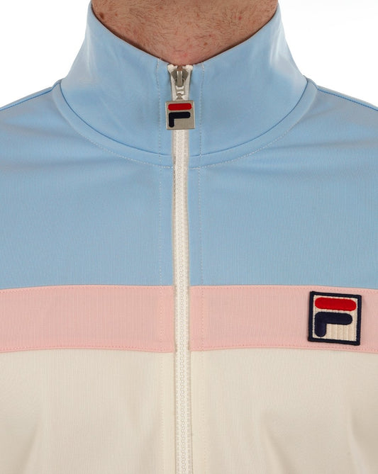 Fila Vintage Fila Vintage Vilas Track Top Pastel Sky Off White Pink