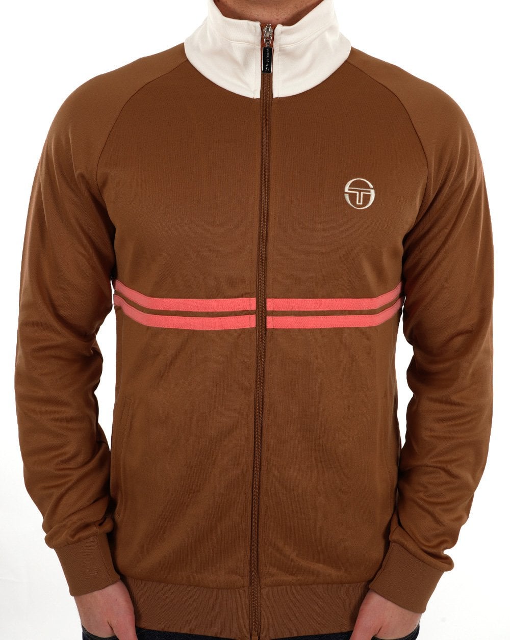 Sergio Tacchini Dallas Track Top Mocha Gardenia