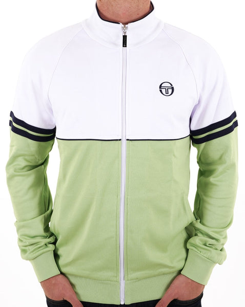 Sergio Tacchini Orion Track Top White/Pastel Green