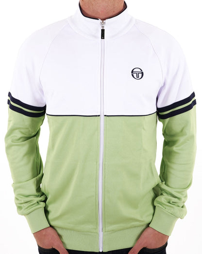 Sergio Tacchini Orion Track Top White/Pastel Green