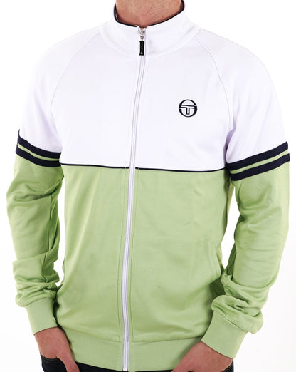 Sergio Tacchini Orion Track Top White/Pastel Green