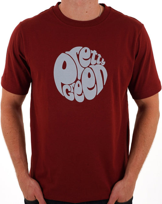 Pretty Green Gillespie T-shirt Claret