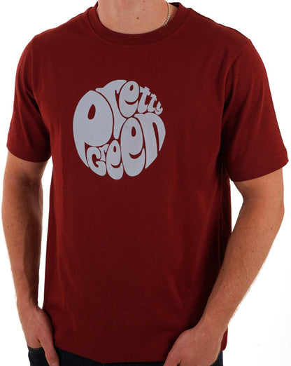 Pretty Green Gillespie T-shirt Claret
