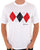 Sergio Tacchini Diamond T Shirt White/Navy/Red