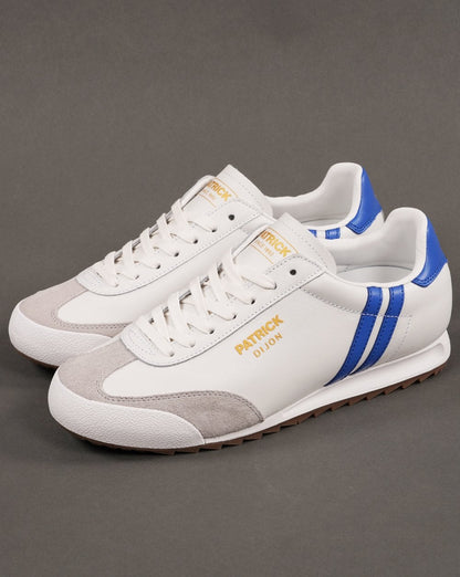 Patrick Dijon Trainers White/Royal Blue