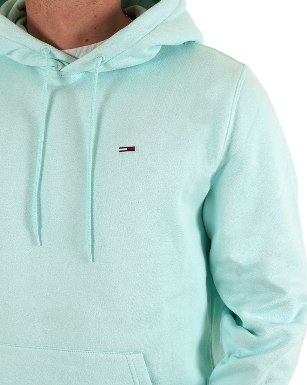 Tommy Jeans Flag Patch Hoodie Spring Mint