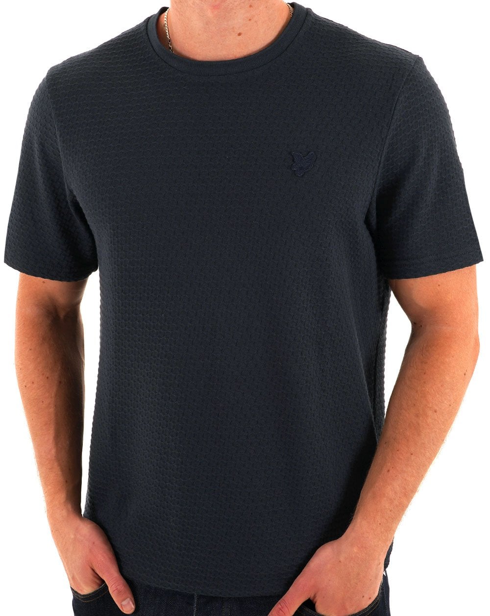 Lyle & Scott Jacquard Sovereign T Shirt Navy