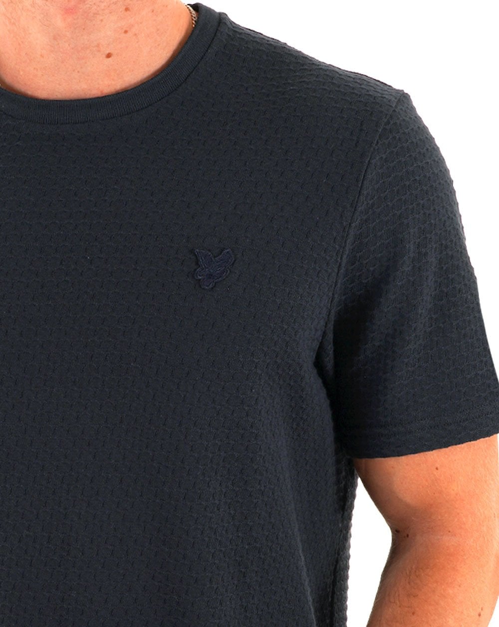 Lyle & Scott Jacquard Sovereign T Shirt Navy