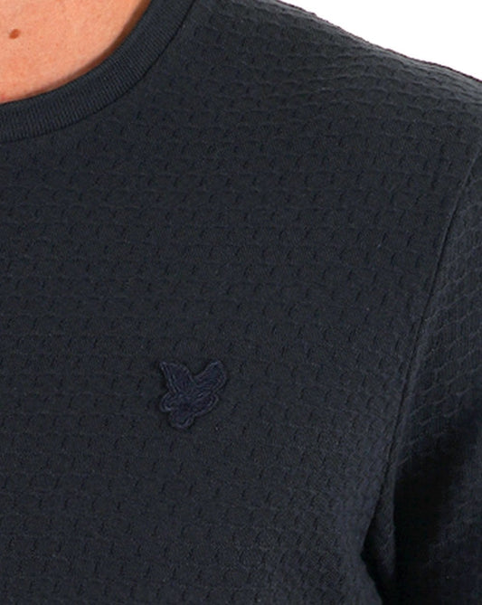 Lyle & Scott Jacquard Sovereign T Shirt Navy