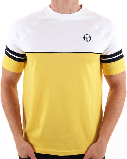 Sergio Tacchini Orion T Shirt Yellow/White
