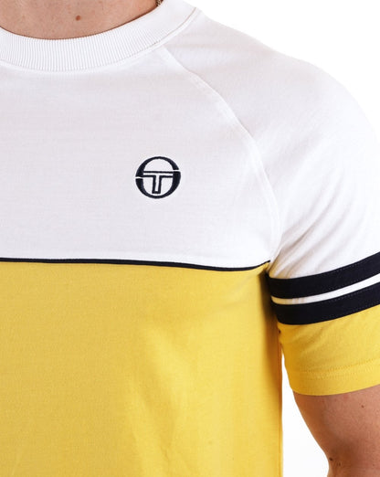 Sergio Tacchini Orion T Shirt Yellow/White