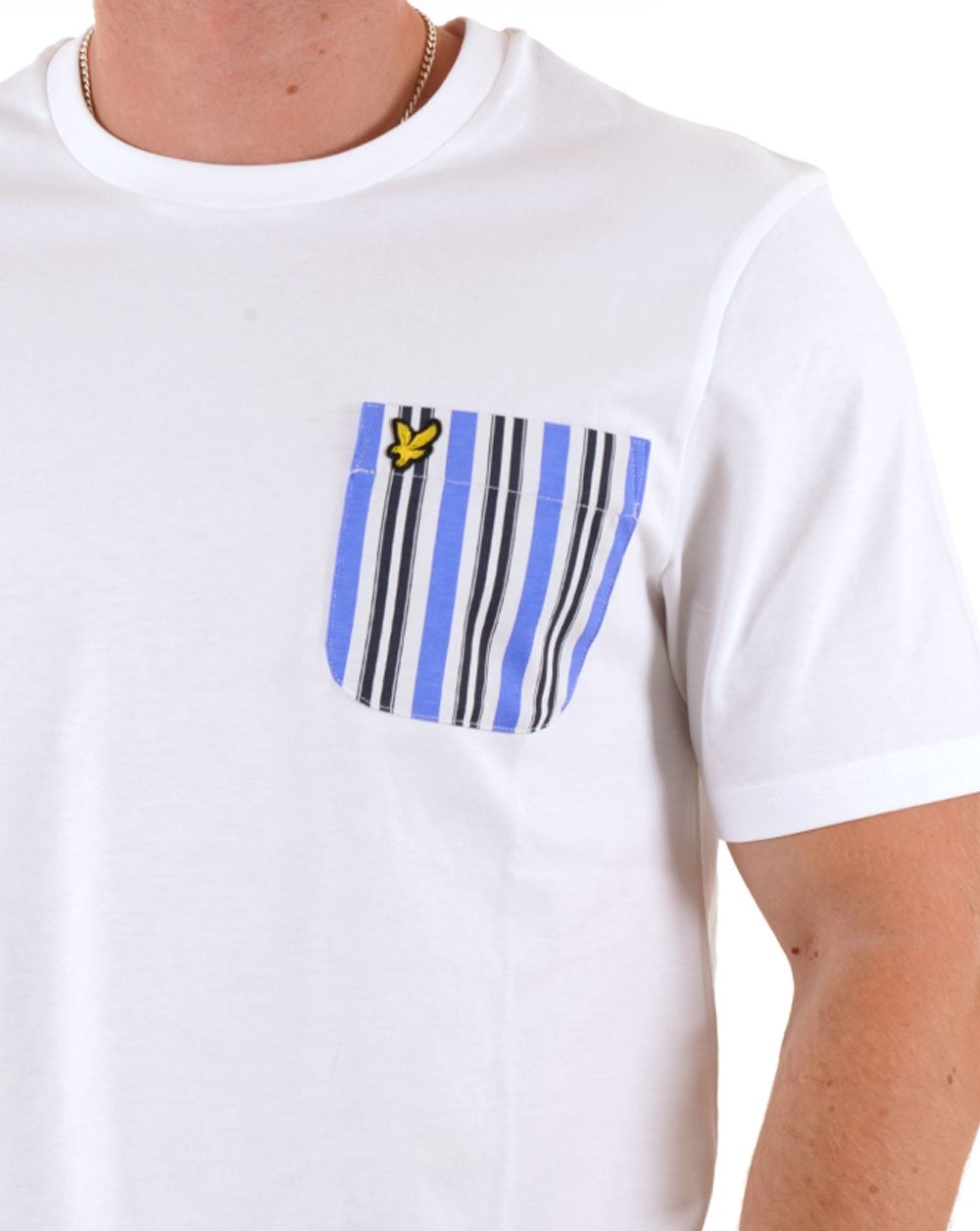 Lyle & Scott Stripe Pocket T Shirt White