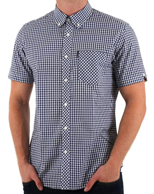 Ben Sherman Signature Gingham SS Shirt Dark Blue