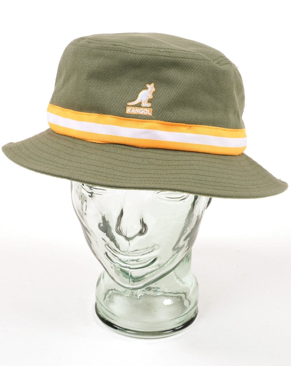 Kangol Stripe Lahinch Hat Oil Green