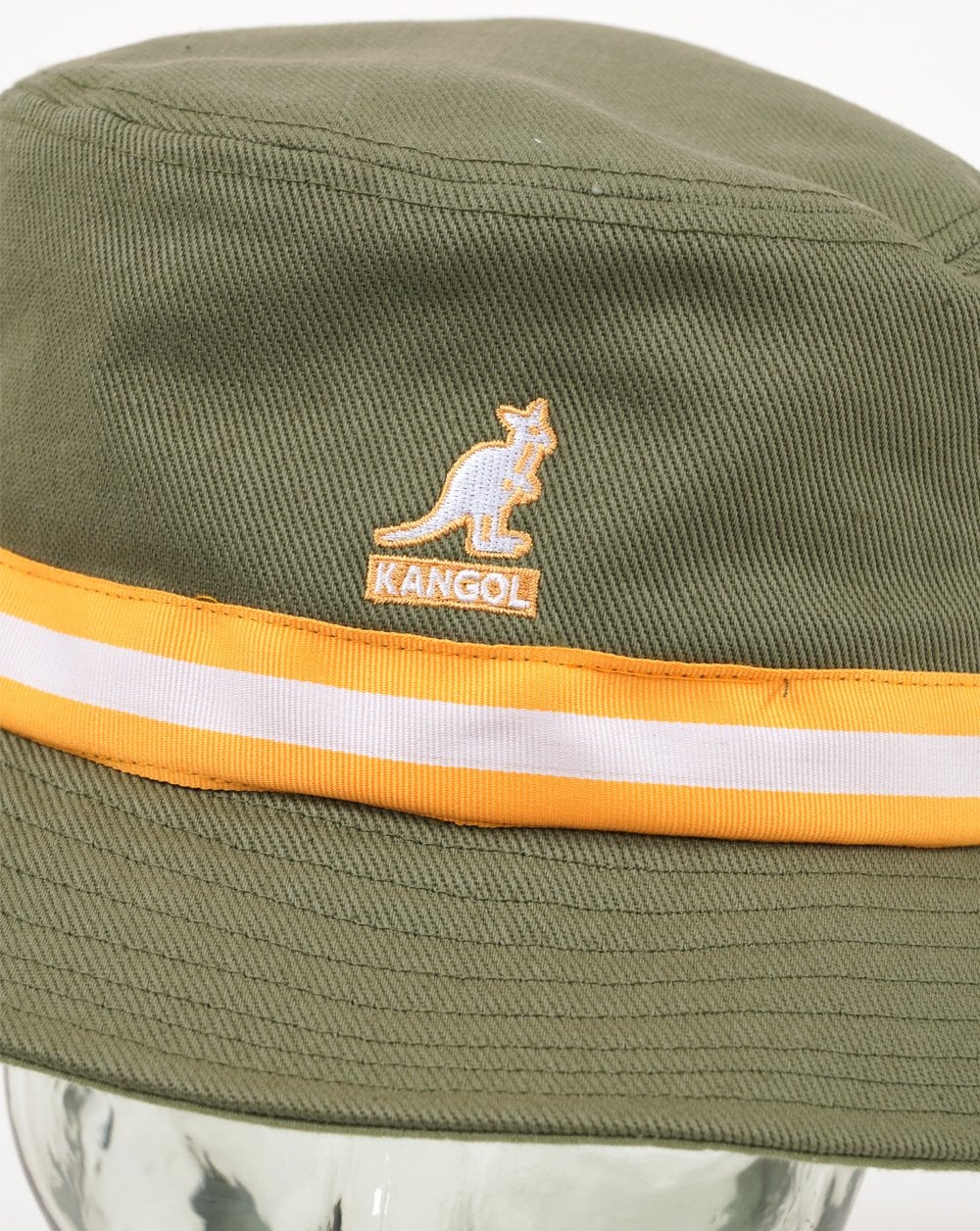 Kangol Stripe Lahinch Hat Oil Green