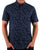 Ben Sherman Stipple Floral Print SS Shirt Dark Navy