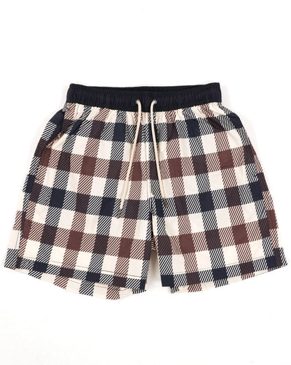 Aquascutum Macro Iconic Swim Shorts Large Check