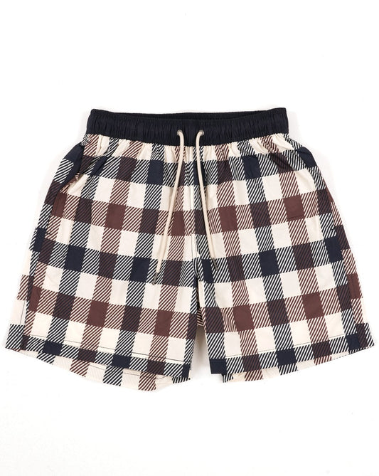 Aquascutum Macro Iconic Swim Shorts Large Check
