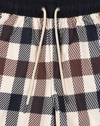 Aquascutum Macro Iconic Swim Shorts Large Check