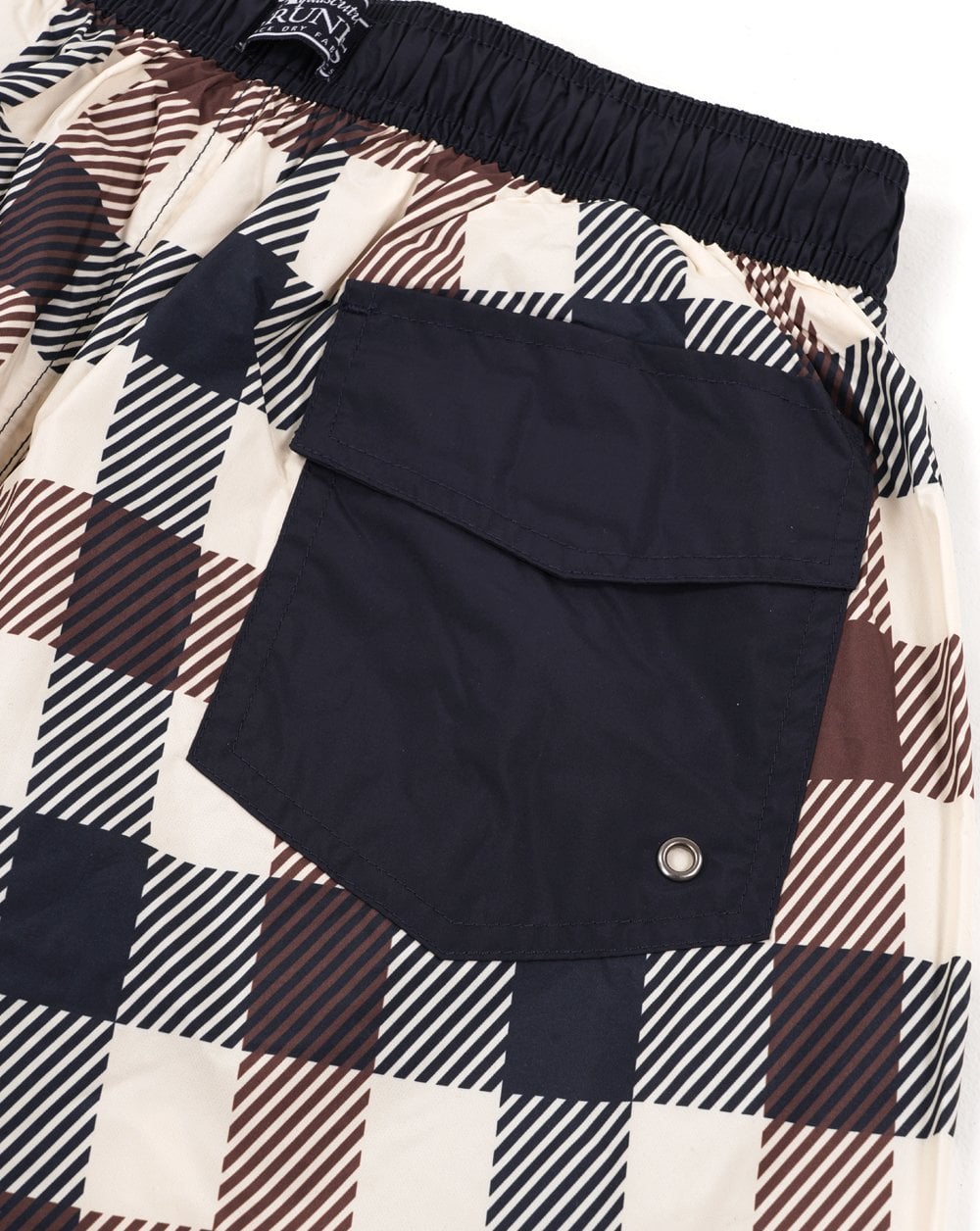 Aquascutum Macro Iconic Swim Shorts Large Check