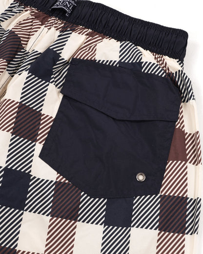 Aquascutum Macro Iconic Swim Shorts Large Check