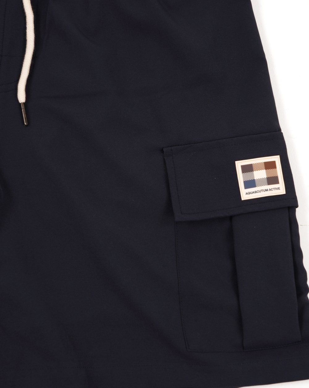 Aquascutum Patch Cargo Swim Shorts Navy