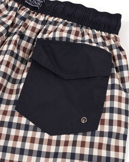 Aquascutum Iconic Swim Shorts Classic Check