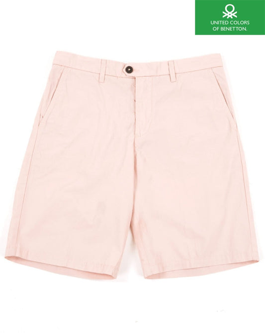 Benetton Chino Bermuda Shorts Soft Pink