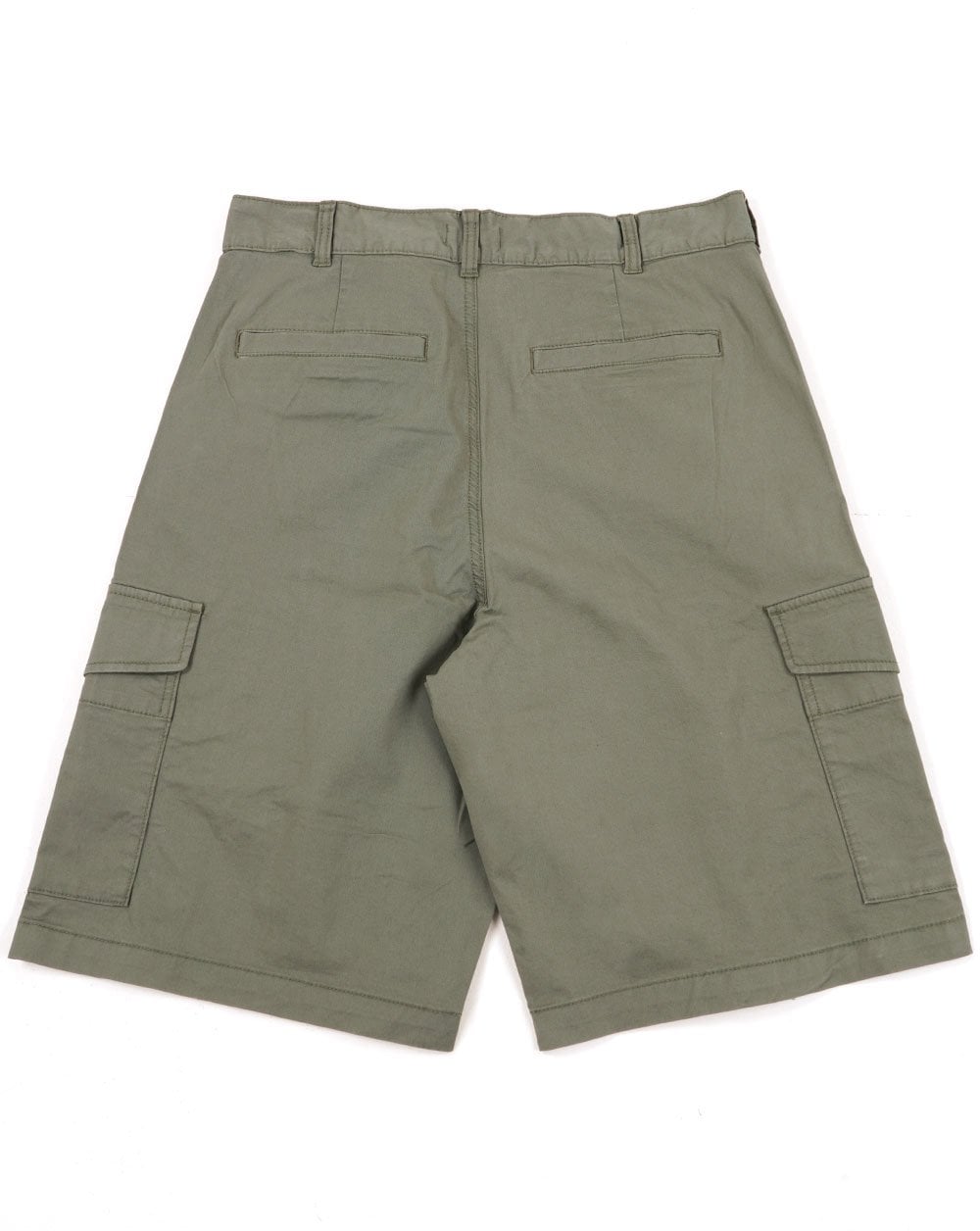 Benetton Cotton Cargo Shorts Khaki Grey
