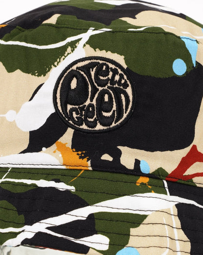 Pretty Green Convergence Bucket Hat Multi
