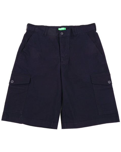 Benetton Cotton Cargo Shorts Navy