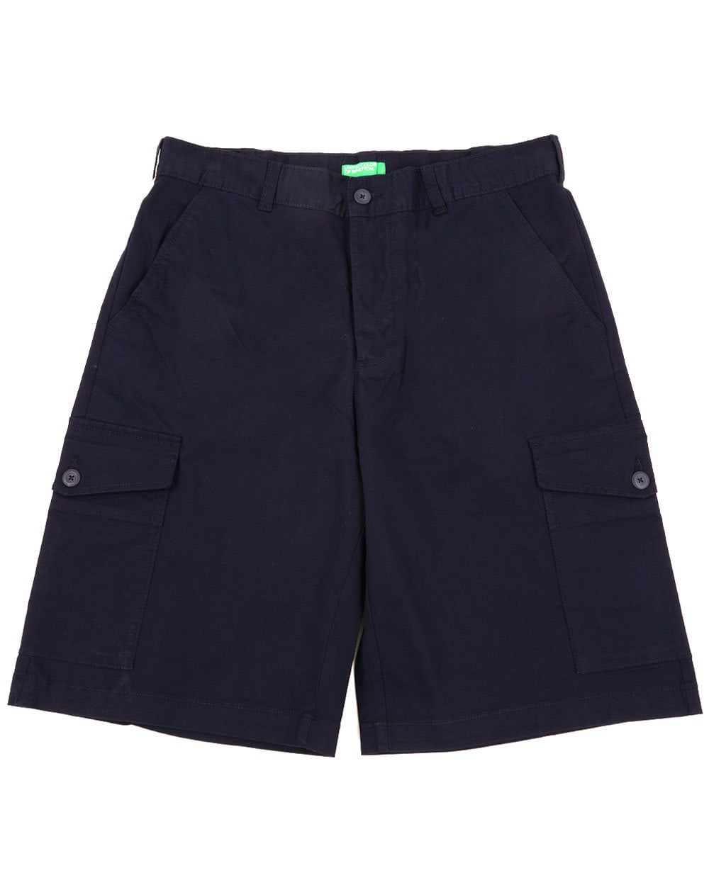 Benetton Cotton Cargo Shorts Navy