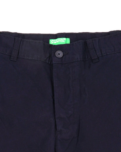 Benetton Cotton Cargo Shorts Navy