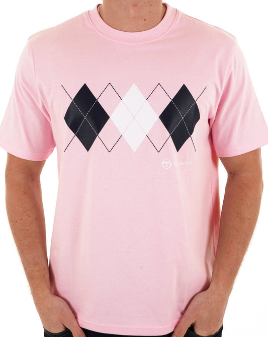 Sergio Tacchini Diamond T Shirt Pink/White/Navy