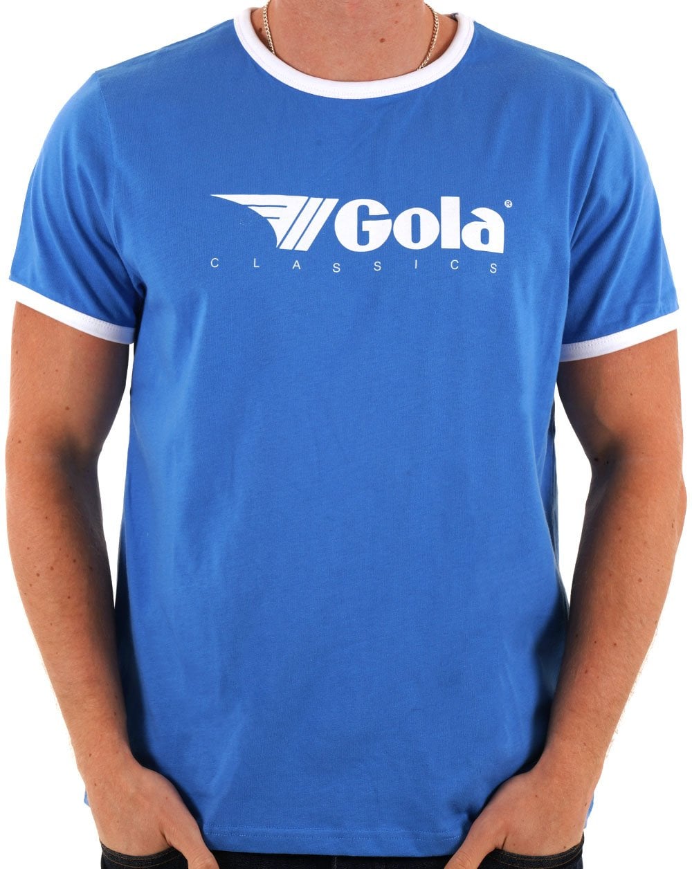 Gola Ringer T-shirt Blue