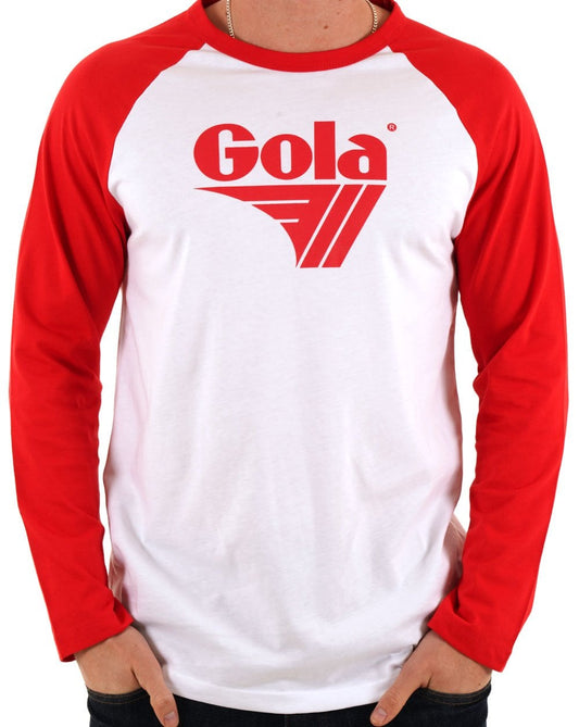 Gola Long Sleeve Raglan T-shirt White/Red