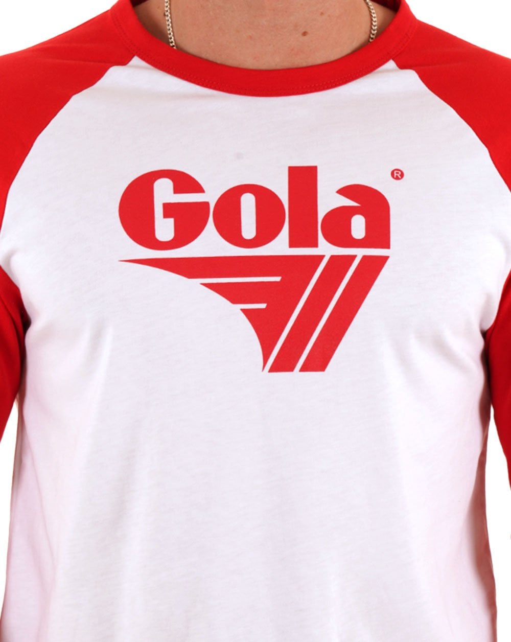 Gola Long Sleeve Raglan T-shirt White/Red