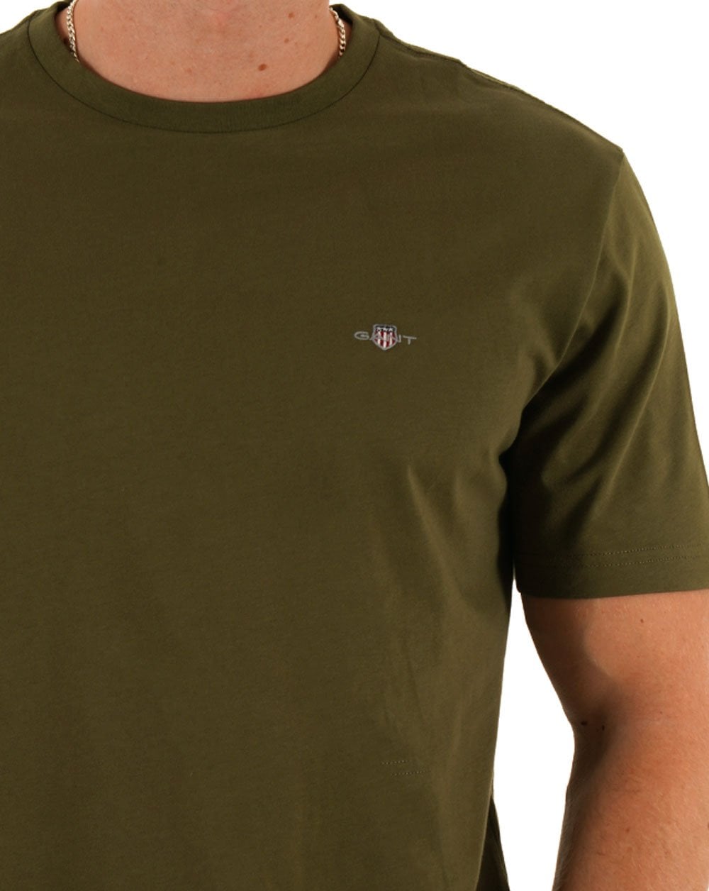 Gant Shield T Shirt Moss Green