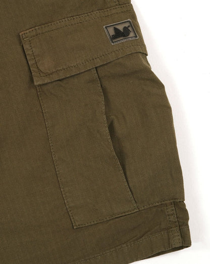 Peaceful Hooligan Container Cargo Shorts Dark Olive