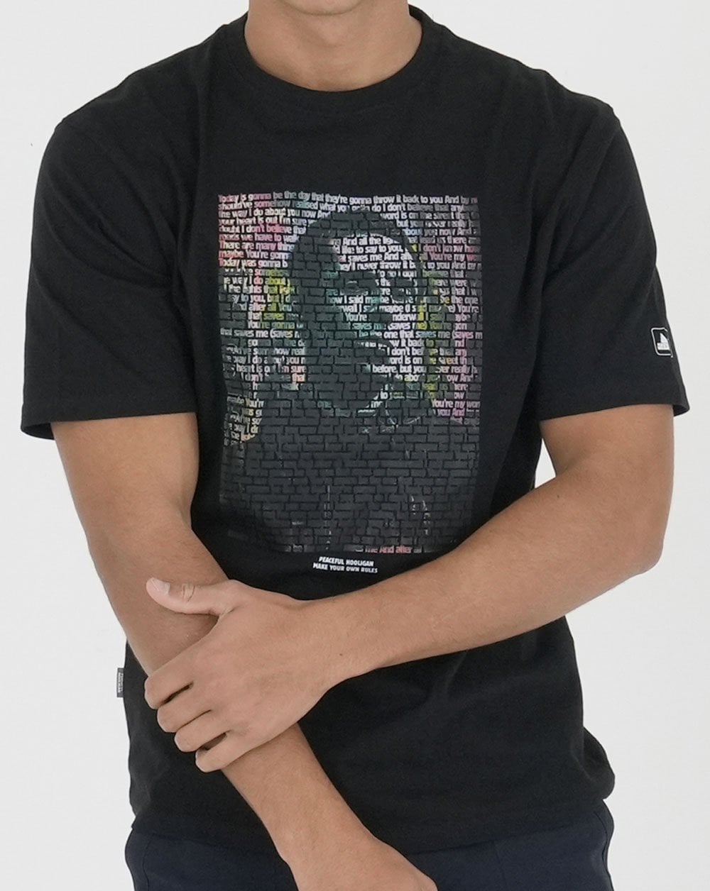 Peaceful Hooligan Wonderwall T Shirt Black