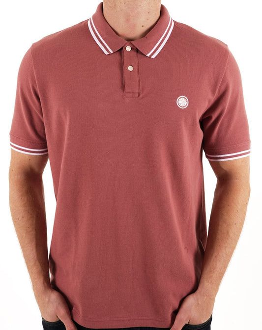 Pretty Green Barton Polo Shirt Ruby
