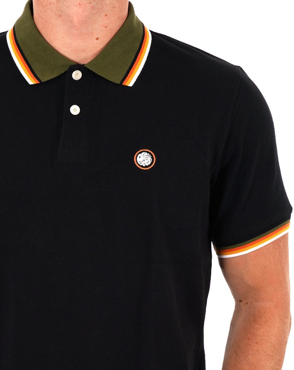 Pretty Green Pennington Collar Polo Black