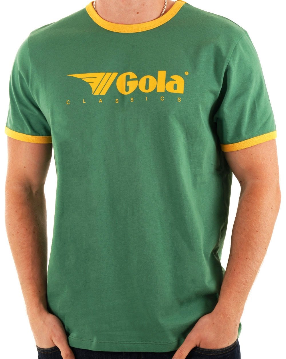 Gola Ringer T-shirt Green