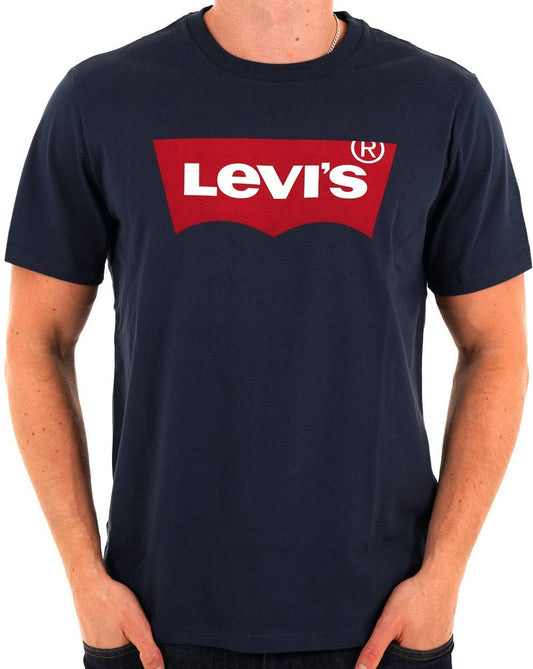 Levis Housemark T Shirt Navy Blue