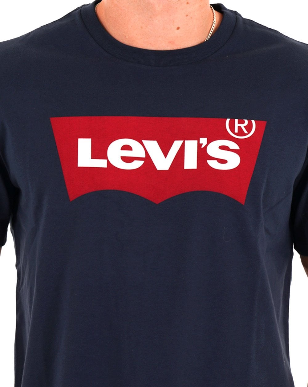 Levis Housemark T Shirt Navy Blue