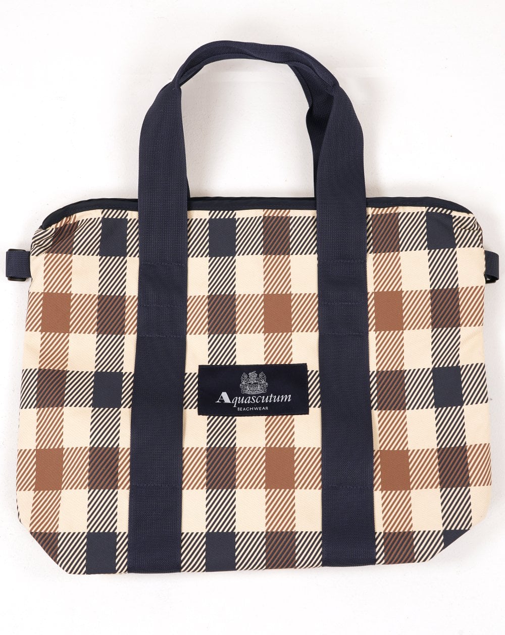 Aquascutum Macro Iconic Tote Bag Large Check