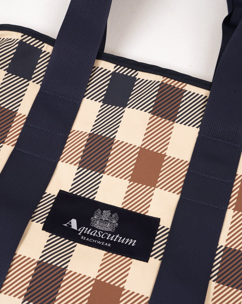 Aquascutum Macro Iconic Tote Bag Large Check
